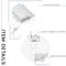 Luxrite 5 Inch Ultra Thin LED Recessed Downlights 5CCT 2700K-5000K 12W 1000LM Dimmable IC Rated, 4PK LR23749-4PK - alternate 7